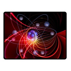 Physics Quantum Physics Particles Double Sided Fleece Blanket (small)  by Pakrebo