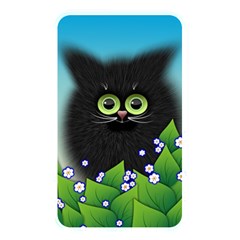 Kitten Black Furry Illustration Memory Card Reader (rectangular) by Pakrebo