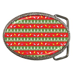 Christmas Papers Red And Green Belt Buckles