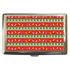 Christmas Papers Red And Green Cigarette Money Case