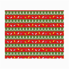 Christmas Papers Red And Green Small Glasses Cloth