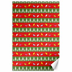 Christmas Papers Red And Green Canvas 20  x 30 