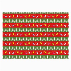 Christmas Papers Red And Green Large Glasses Cloth