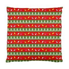 Christmas Papers Red And Green Standard Cushion Case (two Sides) by Pakrebo