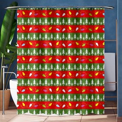 Christmas Papers Red And Green Shower Curtain 60  x 72  (Medium) 