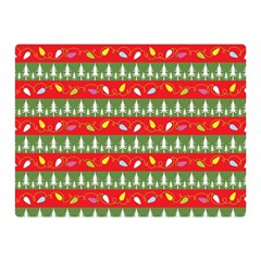 Christmas Papers Red And Green Double Sided Flano Blanket (Mini) 