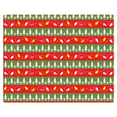 Christmas Papers Red And Green Double Sided Flano Blanket (Medium) 