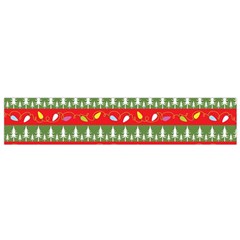 Christmas Papers Red And Green Small Flano Scarf