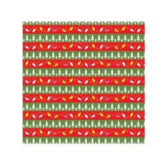 Christmas Papers Red And Green Small Satin Scarf (square) by Pakrebo