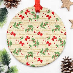 Christmas Paper Scrapbooking Ornament (round) by Pakrebo