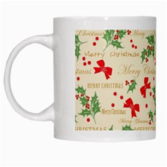 Christmas Paper Scrapbooking White Mugs