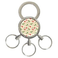 Christmas Paper Scrapbooking 3-ring Key Chains by Pakrebo