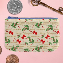 Christmas Paper Scrapbooking Large Coin Purse by Pakrebo