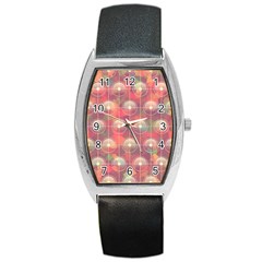 Colorful Background Abstract Barrel Style Metal Watch by Pakrebo