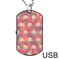 Colorful Background Abstract Dog Tag Usb Flash (one Side) by Pakrebo