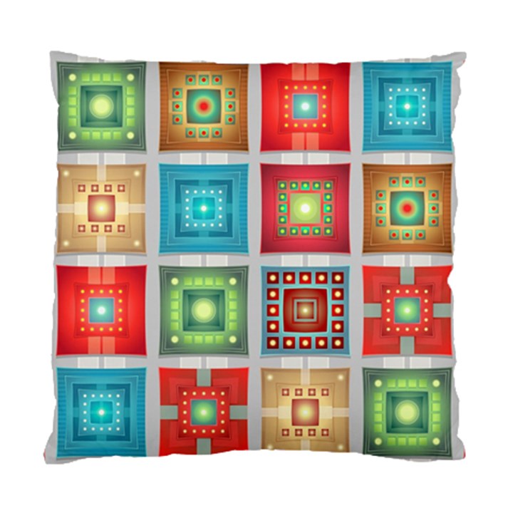 Tiles Pattern Background Colorful Standard Cushion Case (Two Sides)