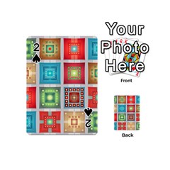 Tiles Pattern Background Colorful Playing Cards 54 (mini)