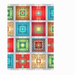 Tiles Pattern Background Colorful Large Garden Flag (Two Sides)