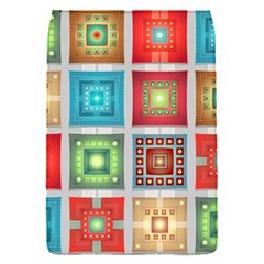 Tiles Pattern Background Colorful Removable Flap Cover (S)