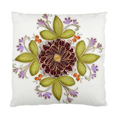 Flowers Decorative Flowers Pattern Standard Cushion Case (one Side)