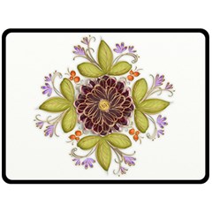 Flowers Decorative Flowers Pattern Fleece Blanket (large)  by Pakrebo