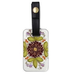 Flowers Decorative Flowers Pattern Luggage Tags (one Side)  by Pakrebo