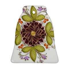 Flowers Decorative Flowers Pattern Ornament (bell) by Pakrebo