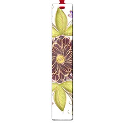 Flowers Decorative Flowers Pattern Large Book Marks by Pakrebo