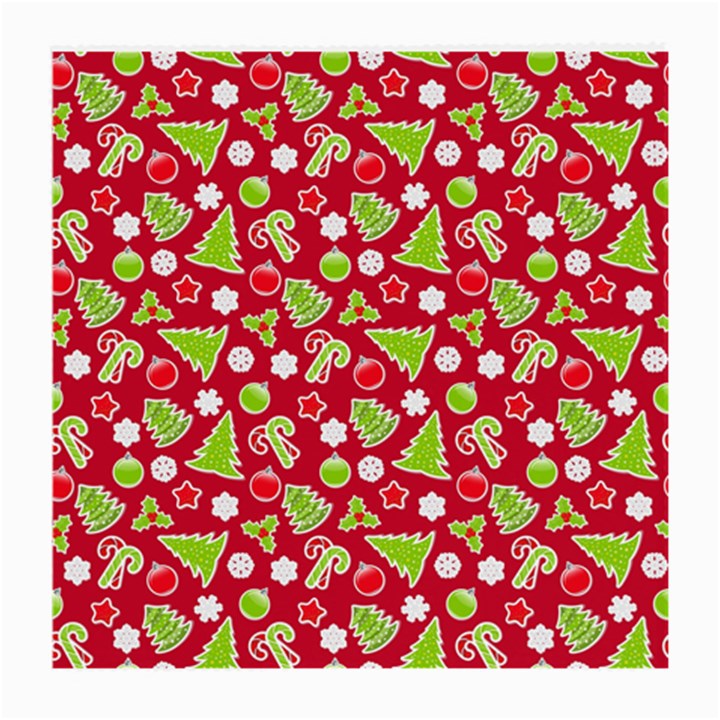 Christmas Paper Scrapbooking Pattern Medium Glasses Cloth