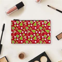 Christmas Paper Scrapbooking Pattern Cosmetic Bag (small) by Pakrebo