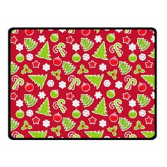 Christmas Paper Scrapbooking Pattern Fleece Blanket (small) by Pakrebo