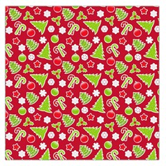 Christmas Paper Scrapbooking Pattern Large Satin Scarf (square) by Pakrebo