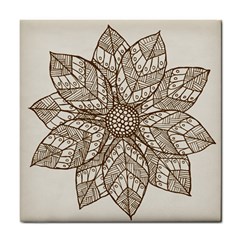 Flower Mandala Christmas Xmas Tile Coasters by Pakrebo