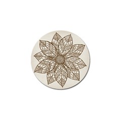 Flower Mandala Christmas Xmas Golf Ball Marker by Pakrebo