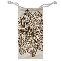 Flower Mandala Christmas Xmas Jewelry Bag by Pakrebo