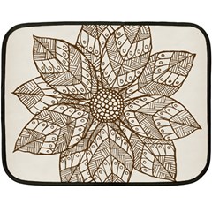 Flower Mandala Christmas Xmas Fleece Blanket (mini)