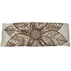 Flower Mandala Christmas Xmas Body Pillow Case (dakimakura) by Pakrebo