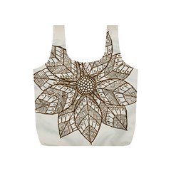 Flower Mandala Christmas Xmas Full Print Recycle Bag (s) by Pakrebo