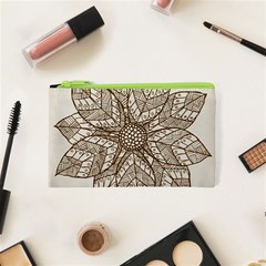 Flower Mandala Christmas Xmas Cosmetic Bag (xs) by Pakrebo