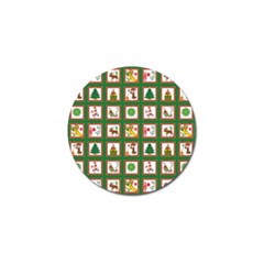 Christmas Paper Christmas Pattern Golf Ball Marker by Pakrebo