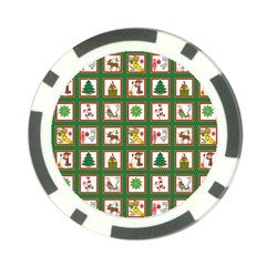 Christmas Paper Christmas Pattern Poker Chip Card Guard by Pakrebo