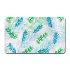 Pattern Feather Fir Colorful Color Magnet (rectangular)