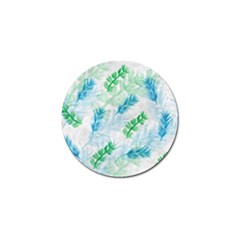 Pattern Feather Fir Colorful Color Golf Ball Marker