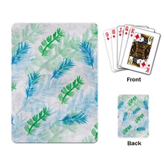 Pattern Feather Fir Colorful Color Playing Cards Single Design by Pakrebo