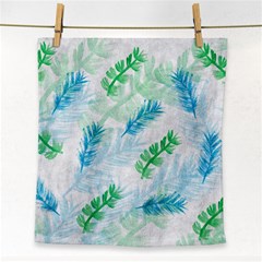 Pattern Feather Fir Colorful Color Face Towel