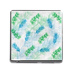 Pattern Feather Fir Colorful Color Memory Card Reader (square 5 Slot) by Pakrebo