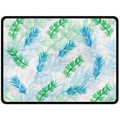 Pattern Feather Fir Colorful Color Fleece Blanket (large)  by Pakrebo