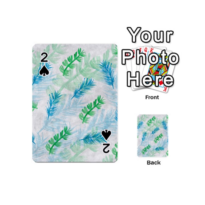 Pattern Feather Fir Colorful Color Playing Cards 54 (Mini)