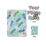 Pattern Feather Fir Colorful Color Playing Cards 54 (Mini) Front - Diamond9