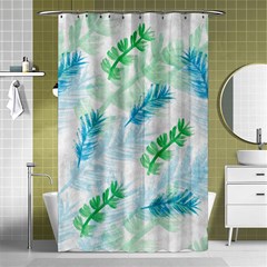 Pattern Feather Fir Colorful Color Shower Curtain 48  X 72  (small)  by Pakrebo